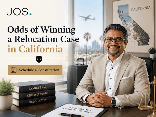 Odds of winning a relocation case in California