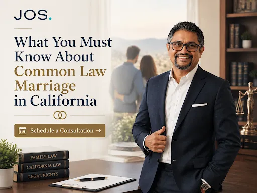 Family law attorney explaining common law marriage in California