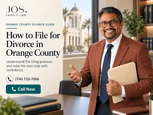 Orange County divorce attorney explaining how to file for divorce