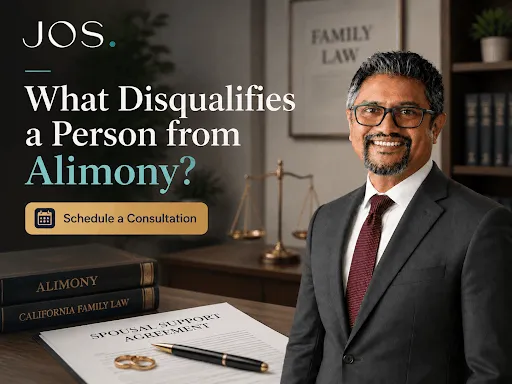California divorce attorney explaining what may disqualify a person from alimony